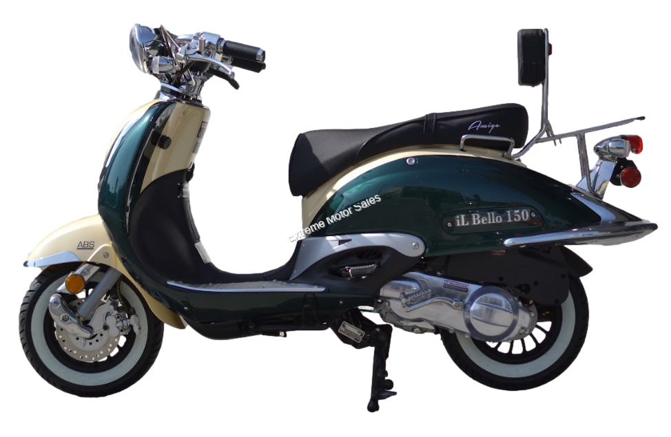 Amigo Il Bello Zn150t G 150cc Retro Vespa Style Scooter Moped California Approved Scooter 3697